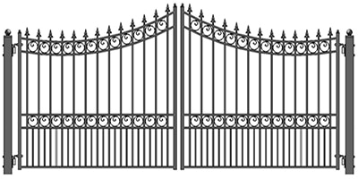 Inverted Top driveway Gate