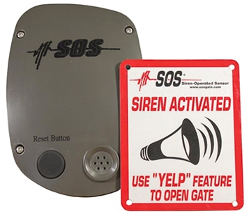 Siren Activated Emergency Access Device