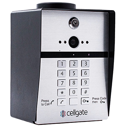 Cellular driveway gate audio video intercom