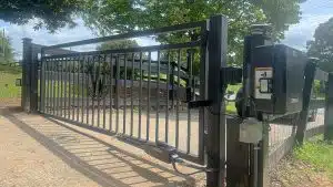 Automatic driveway gate installation North Georgia Fence Company