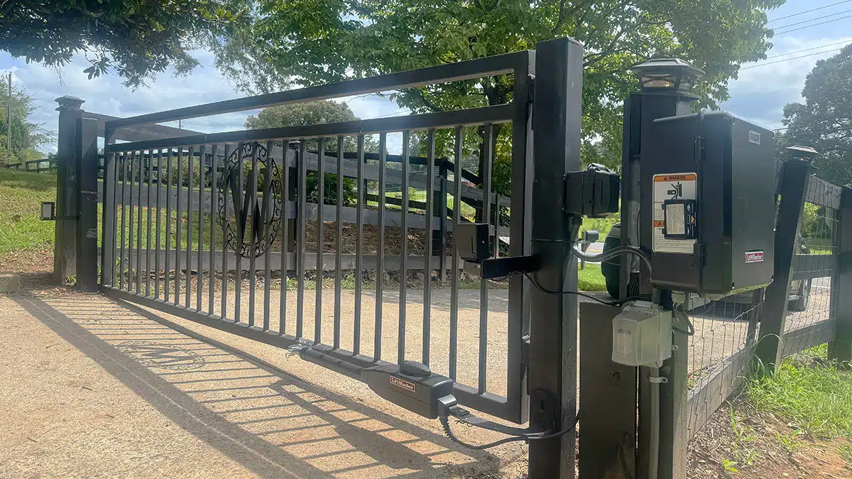 Automatic driveway gate installation North Georgia Fence Company