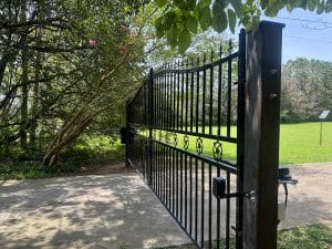 Solar-automatic-dual-driveway-gate-opener-installaion-in-Crandall-GA