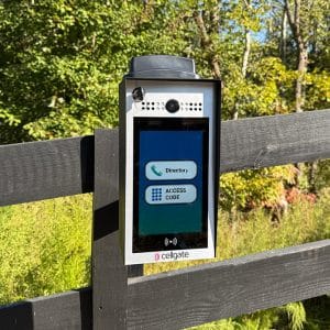 CellGate Watchman W480 gate access control installed in Blue Ridge GA